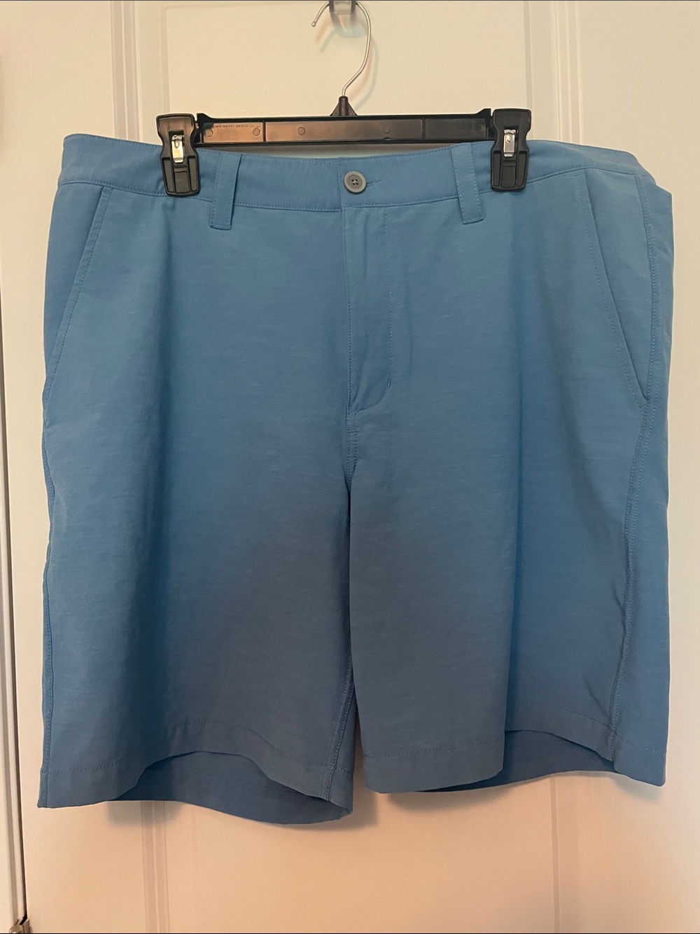 Men's Light Blue Southern Tide Flat Front Stretch Shorts